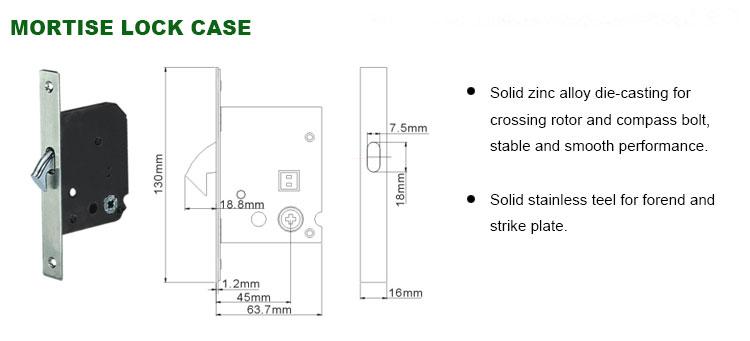 FUYU quality zinc alloy mortise door lock on sale for shop-2