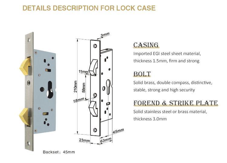 FUYU zinc zinc alloy door lock for timber door suppliers for indoor