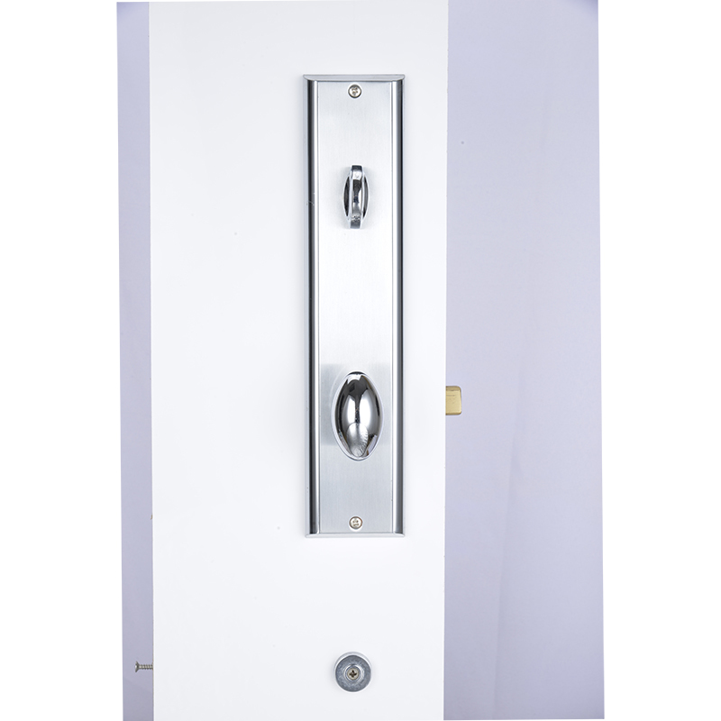 Black Color Zinc Alloy Plain Modern Style Big Handle Door Lock