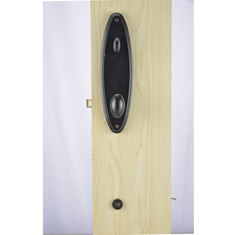 Decorative mechanical zinc alloy door handle lock