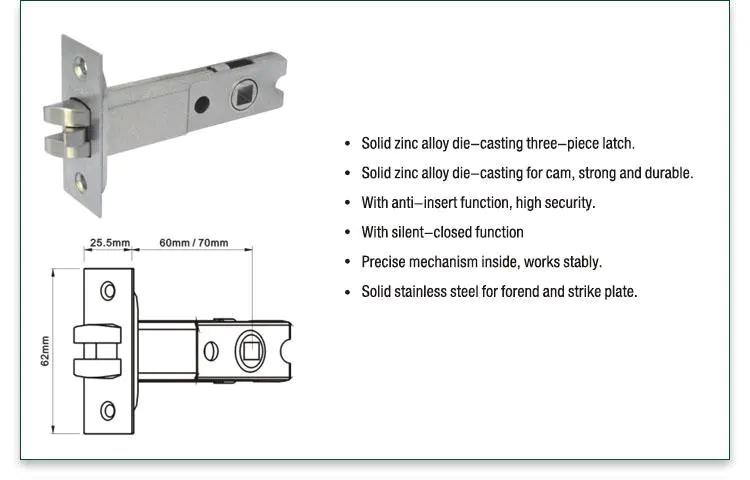 FUYU custom lever handle lock with international standard for wooden door