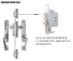 wholesale zinc alloy door lock for timber door mechanism company for shop
