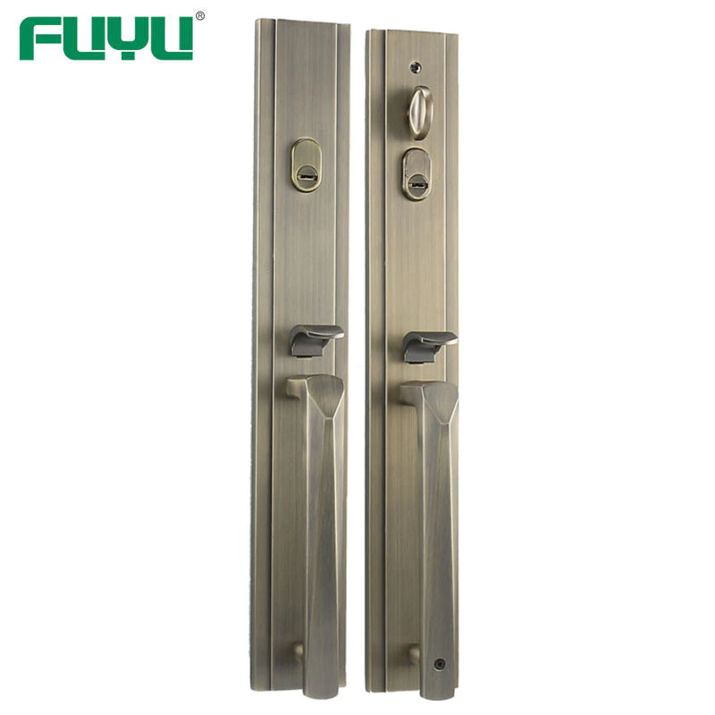 Bothside cylinder entry handle door lock set