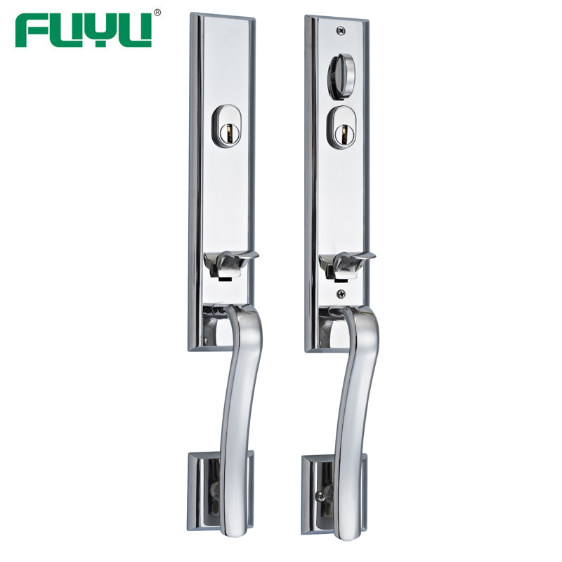 Stainless steel high security main door handle lock