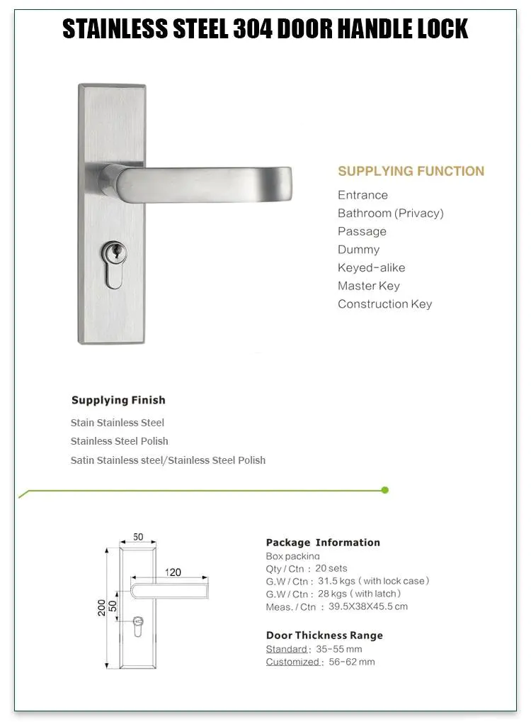 FUYU durable stainless steel lock on sale for residential