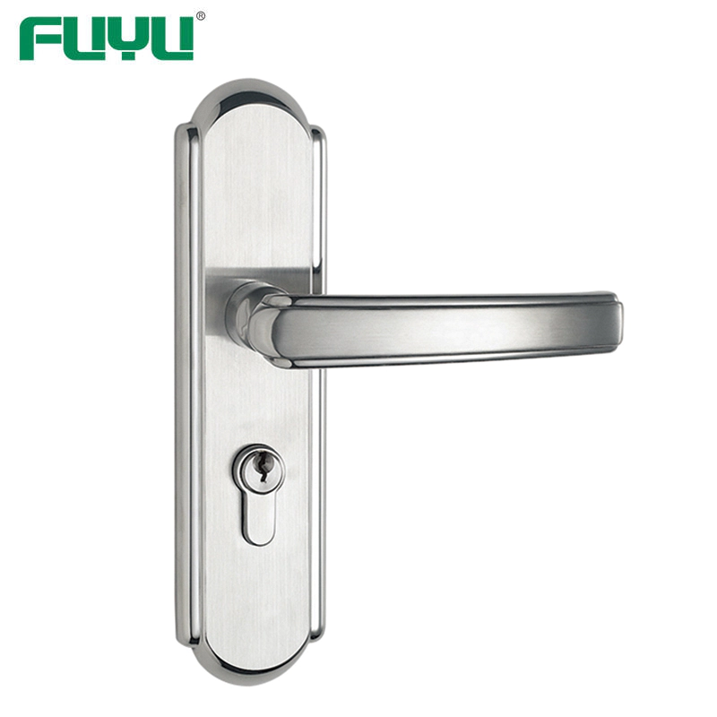 Satin stainless steel single bolt bedroom lock
