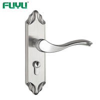 Metal bathroom lever handle lock set
