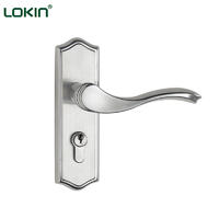 Polished stainless steel entrance handle lock supplier