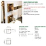 high security bronze door lock classical with latch for shop