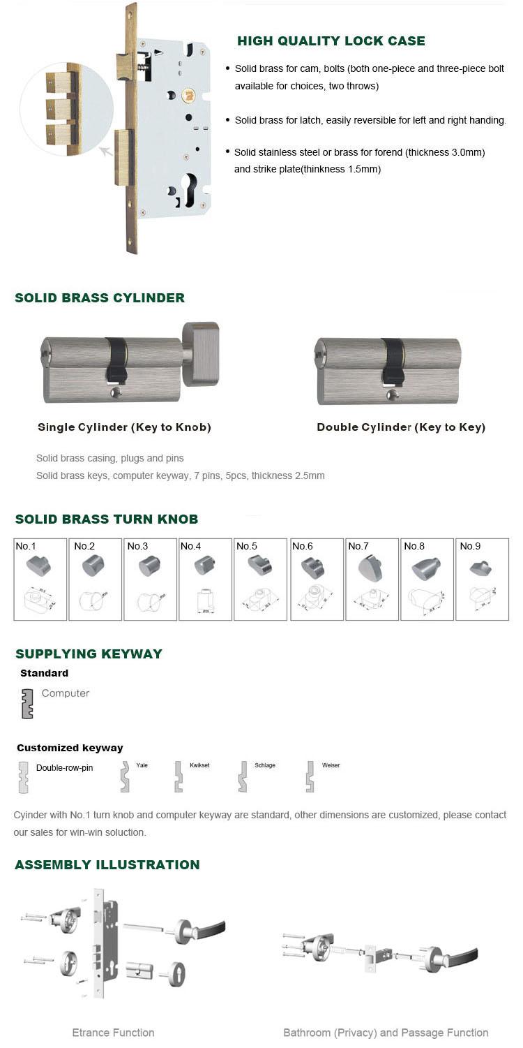 product-Brass rose lever handle lock-FUYU-img