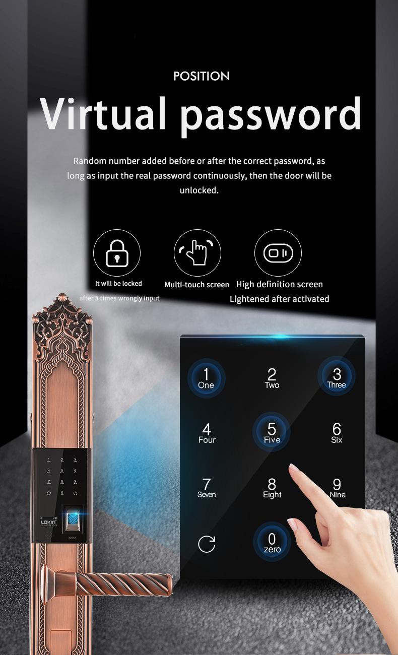 FUYU lock durable smart door lock apartment company for entry door-6