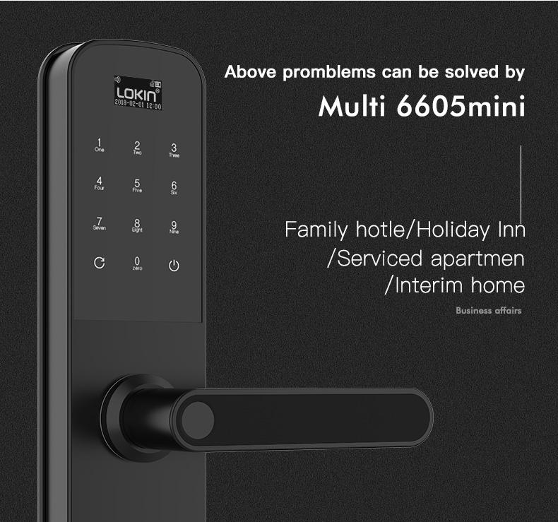 FUYU top apartment smart lock with latch for house-3