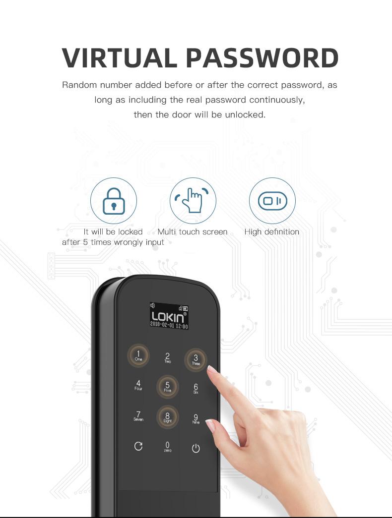 FUYU biometric front door lock supplier for home-8