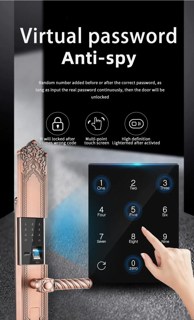 FUYU lock keyless door locks for apartments on sale for house