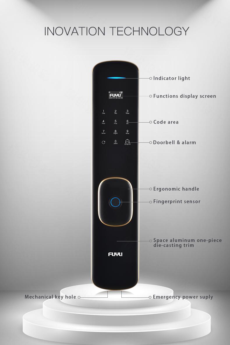 FUYU custom biometric fingerprint door lock on sale for residential-3