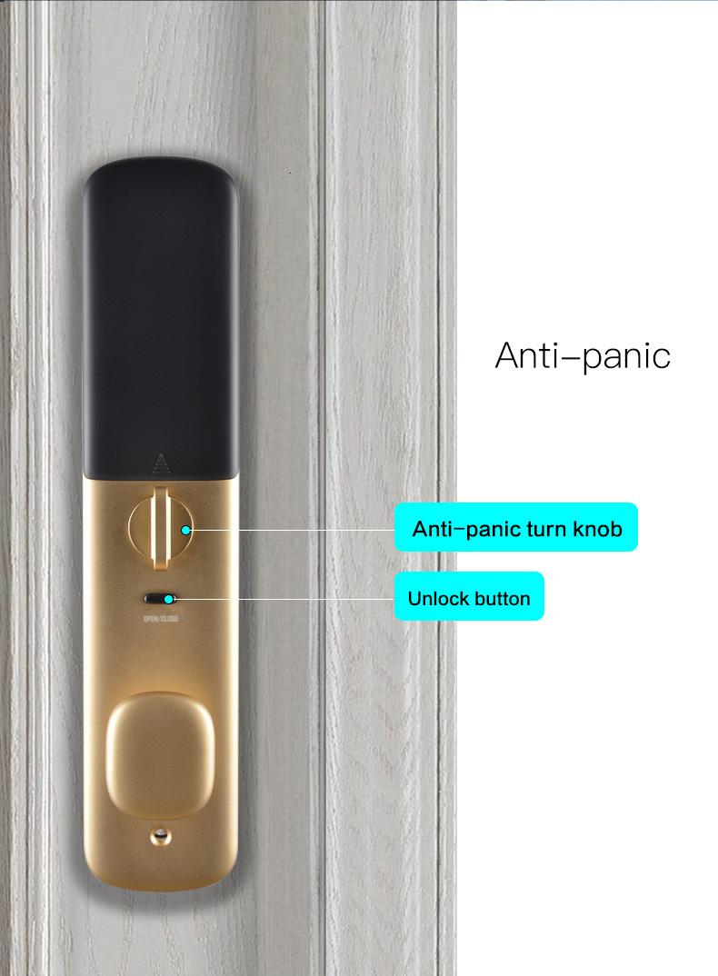 custom apartment smart door lock with latch for entry door-10
