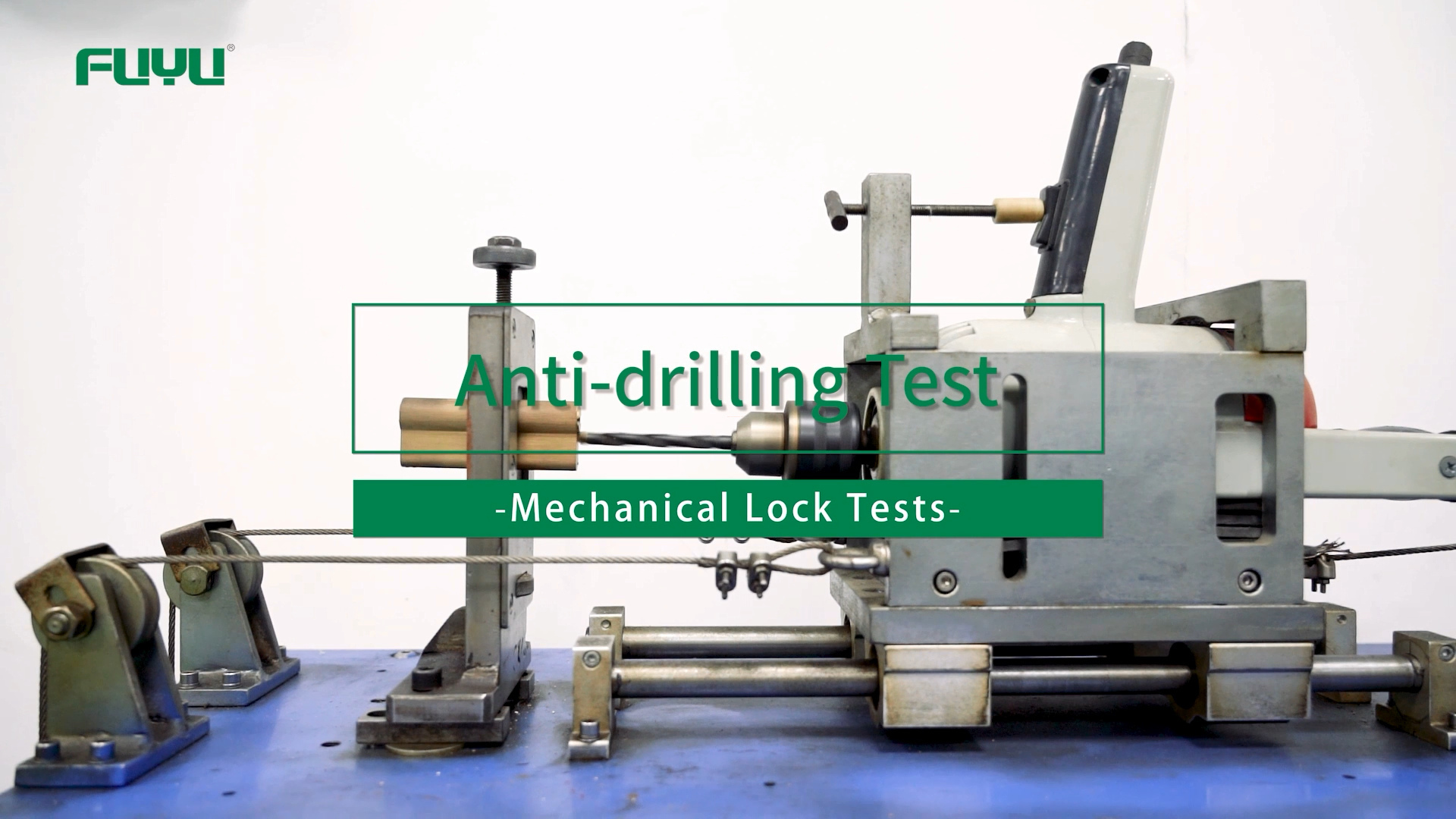 Anti-drilling Test of FUYU Mechanical Lock Tests