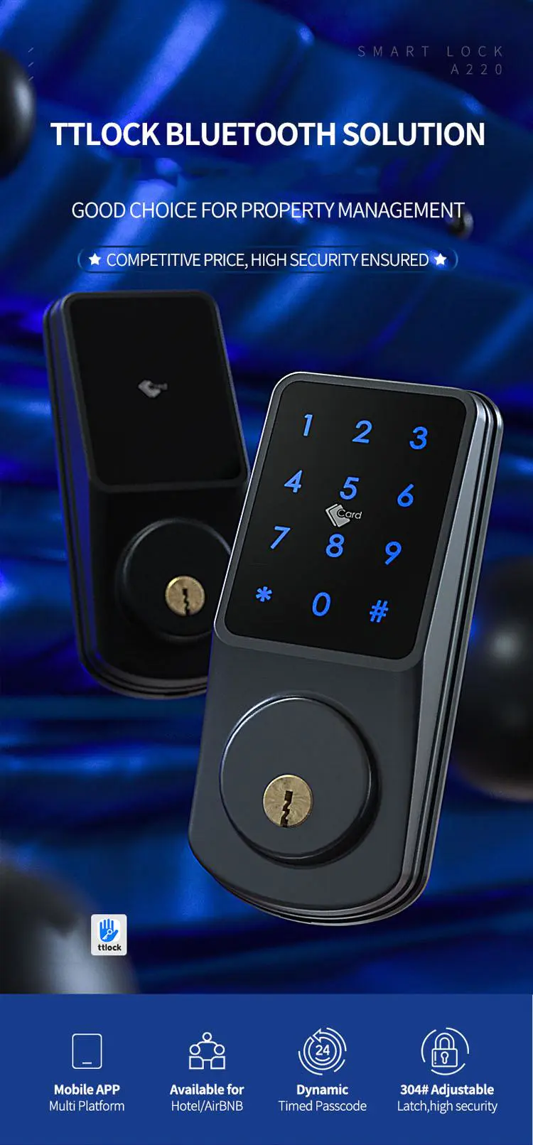 FUYU lock rfid card lock system manufacturers for hotel
