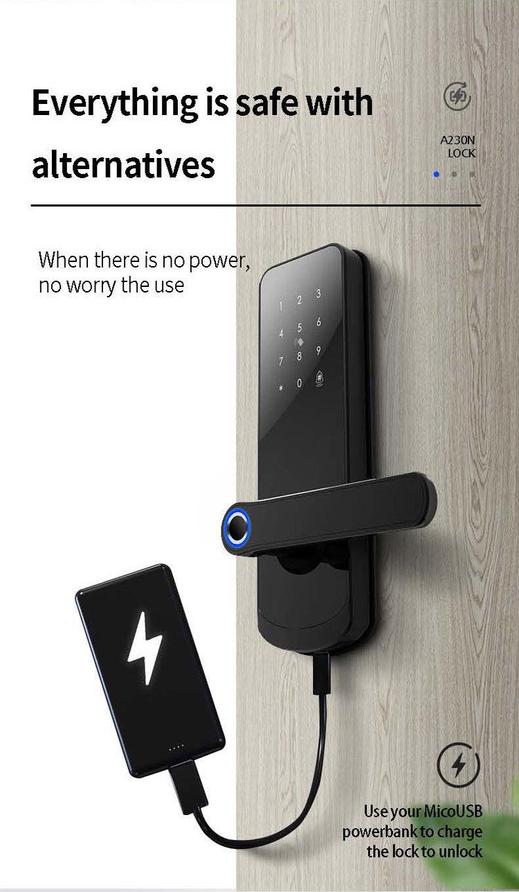 fuyu smart door lock apartment with latch for apartment-15