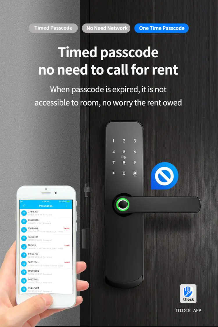 FUYU lock best smart lock apartment door for business for entry door