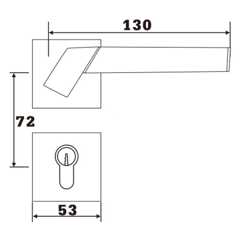 FUYU oem door double lock manufacturers for shop-3