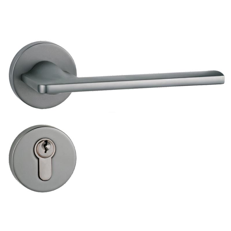 product-Modern Room Door Slim Lever Handle Lock-FUYU-img