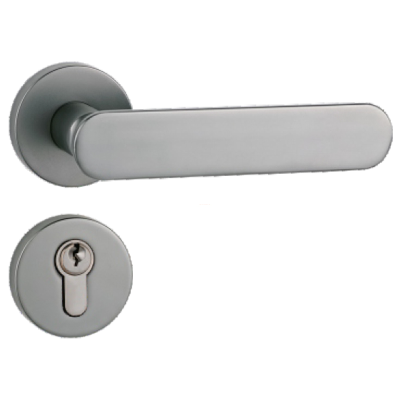 Modern Room Door Oval Lever Handle Lock