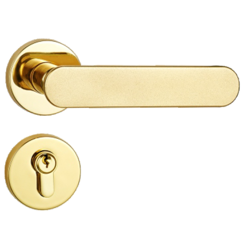 Modern Room Door Oval Lever Handle Lock