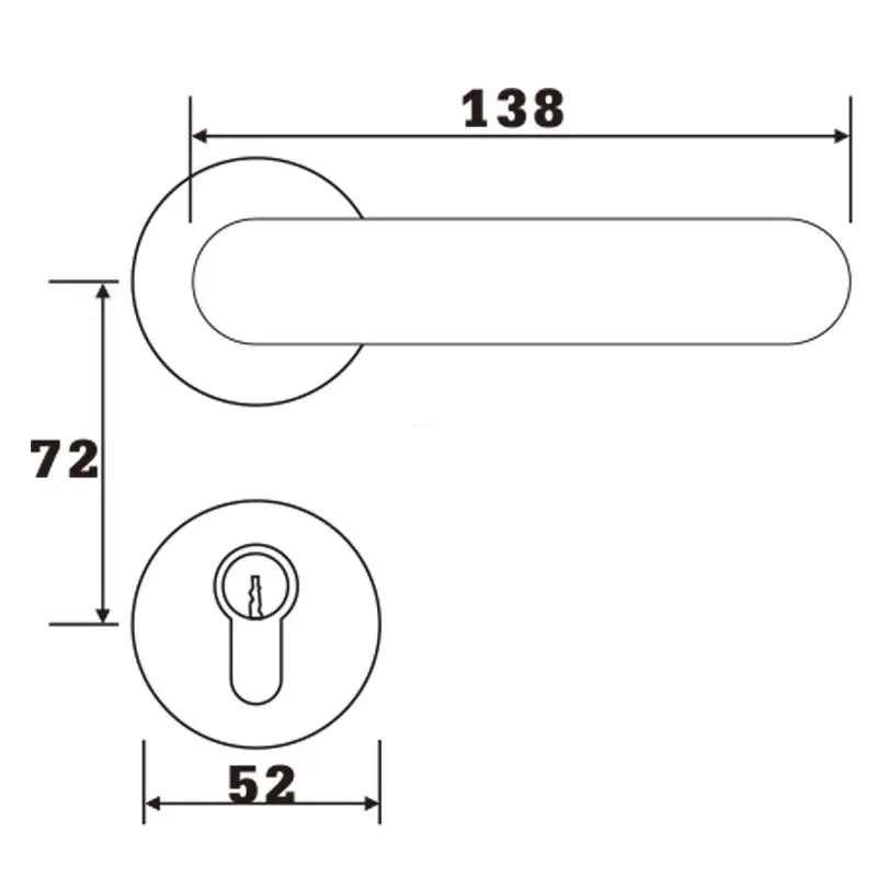 FUYU commercial double door locks company for wooden door