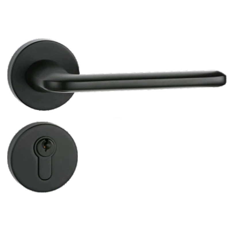Modern Room Door Round Rosette Lever Handle Lock