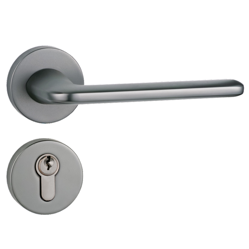 Modern Room Door Round Rosette Lever Handle Lock