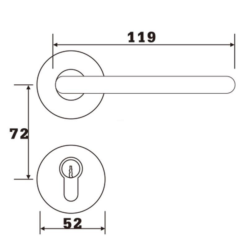 LOKIN exterior keypad gate lock company for shop-3