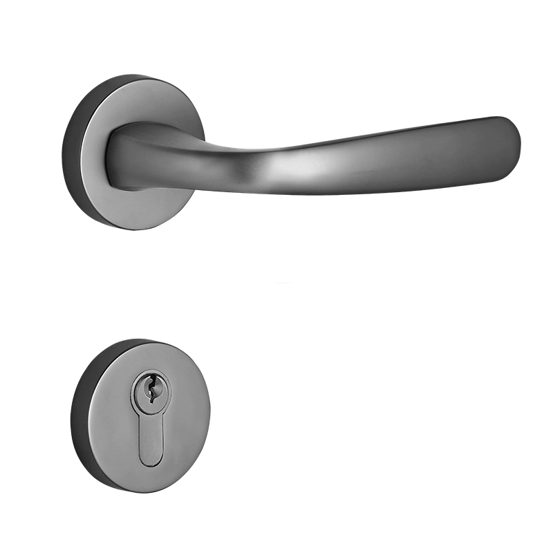Fashion Design Front Matt Grey Door Handles Locks Interior door handle Lockset