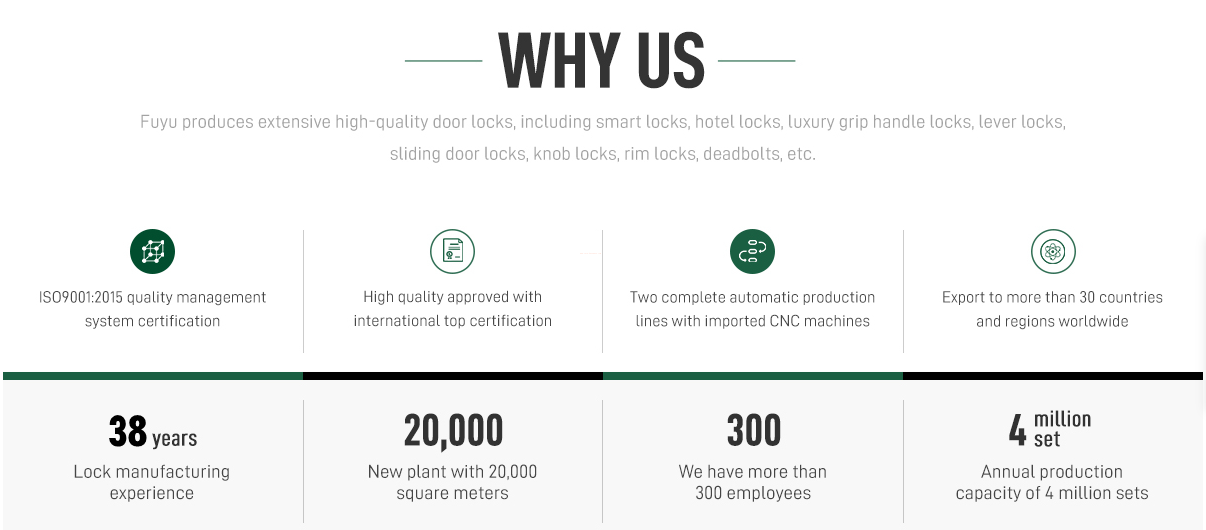 FUYU lock best modern keyless door locks factory for wooden door