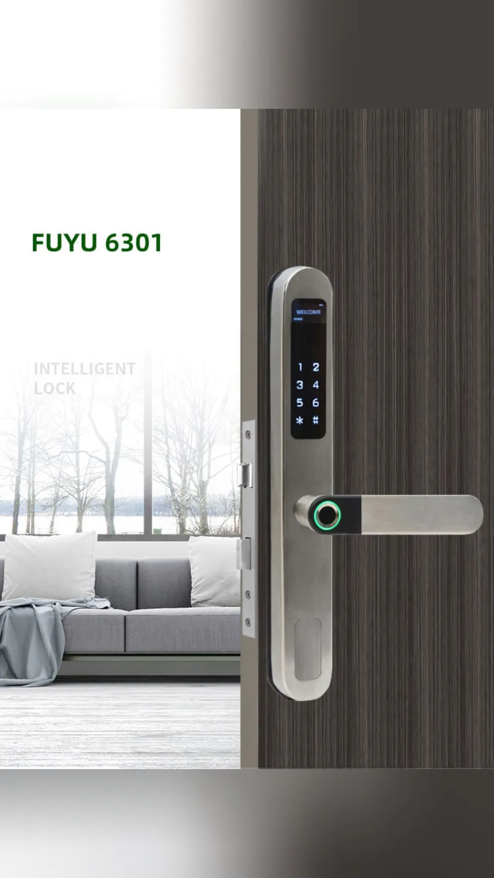Fuyu Door Lock | Fingerprint Door Lock with IP65 Waterproof Smart Lock