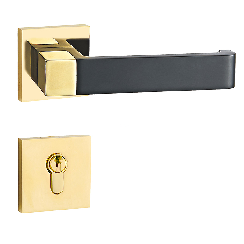 Modern Style Zinc Alloy Interior Door Lock Split Handle Lever Lock