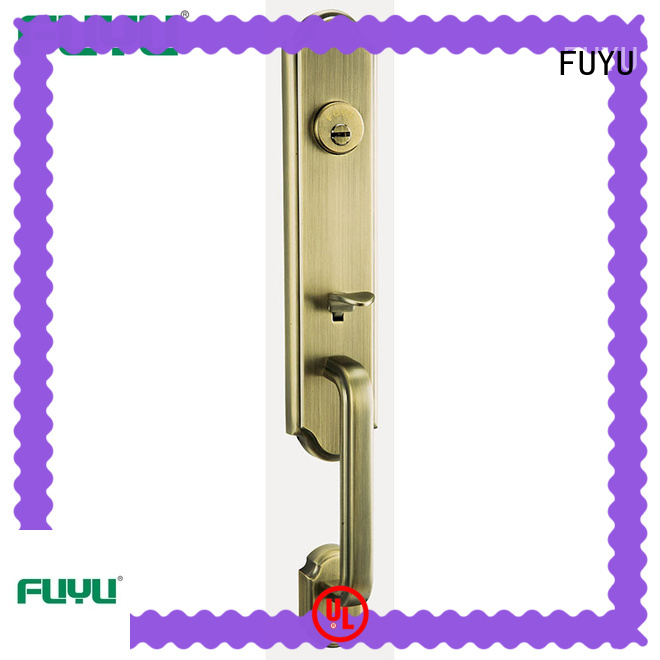 FUYU quality zinc alloy mortise handle door lock with latch for shop