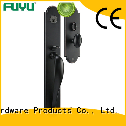 FUYU american zinc alloy door lock for timber door with latch for mall