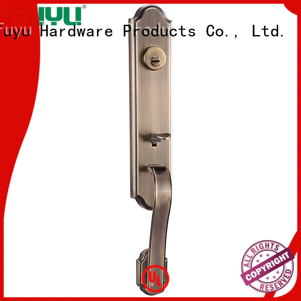 FUYU brass tubular cylinder lock with latch for residential