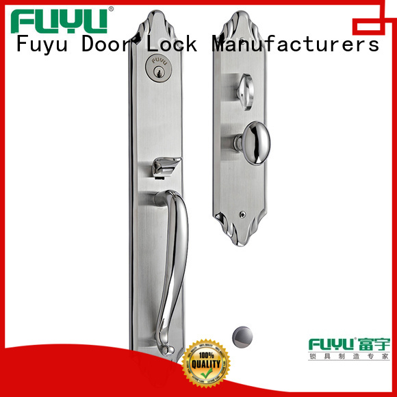 FUYU quality custom stainless steel door lock extremely security for mall