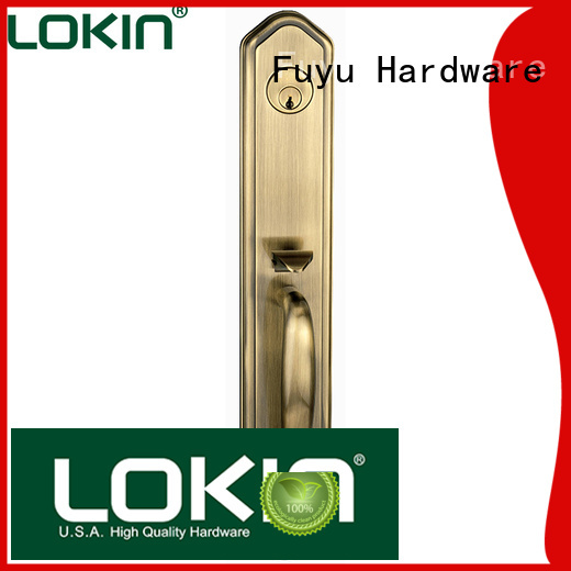 High security big size panel handle door lock for entry door