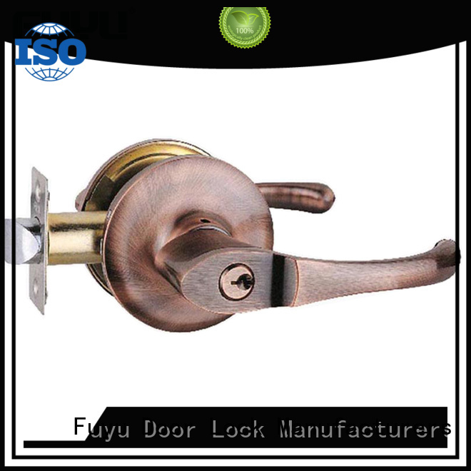FUYU durable zinc alloy handle door lock meet your demands for shop