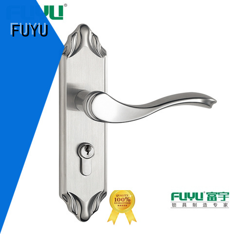FUYU single aluminium door lock with international standard for shop