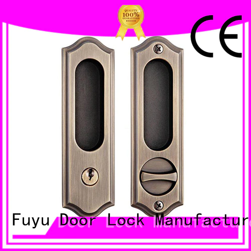 FUYU install zinc alloy door lock for timber door on sale for shop
