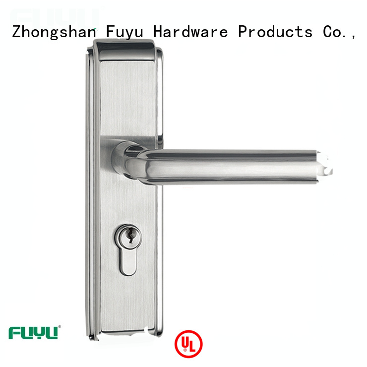 FUYU wholesale panel lever handle door lock on sale for wooden door