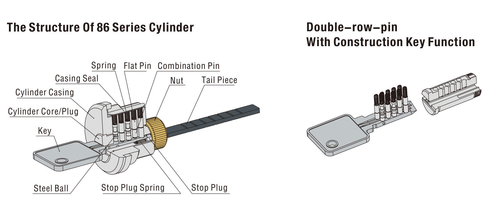 FUYU grip handle door lock manufacturer for home-3