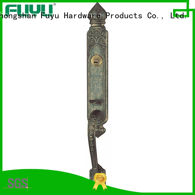 FUYU chinese zinc alloy handle door lock on sale for mall