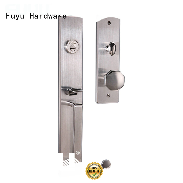 FUYU online stainless steel entry door locks sale for mall