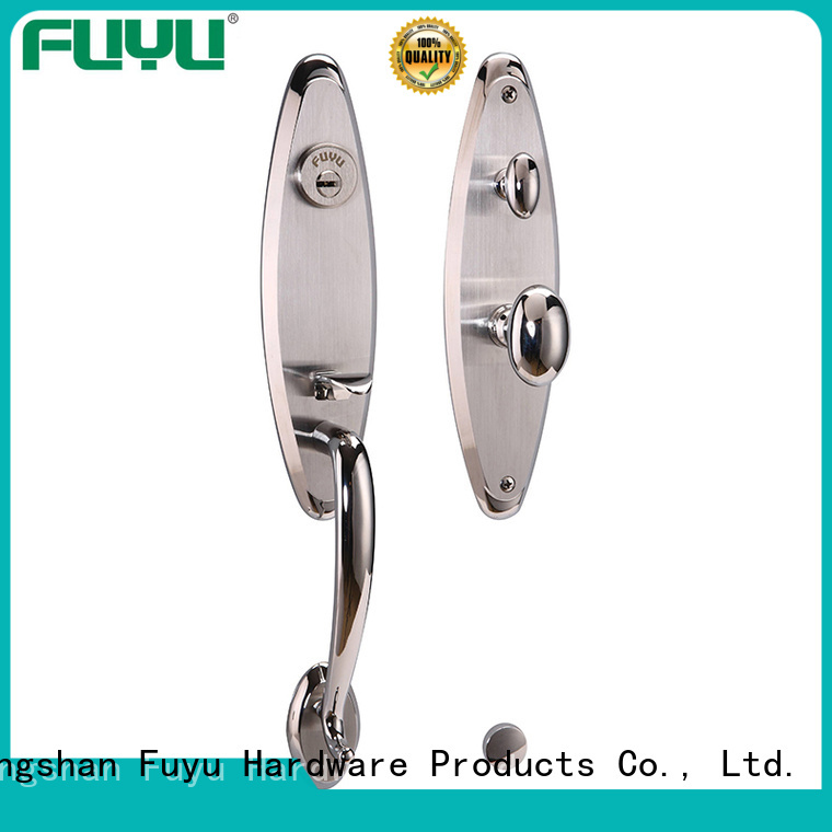 handle stainless steel security door lock cylinder for mall FUYU