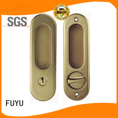 FUYU exterior sliding door handle with lock manufacturer for shop